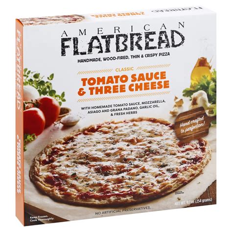 American flatbread. The trick is not to overcook. It will make your flatbread dry. Remove from oven, slice, serve and enjoy! Not ready to eat. This product must be cooked to an internal temperature of 165 degrees F prior to eating. Refrigerate any unused heated portion. Keep frozen. Country of Origin . Made In The USA. Manufacturer . AMERICAN FLATBREAD . Phone ... 