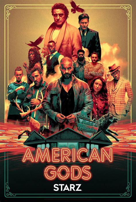 American gods season 2. By Maggie Dela Paz. Starz has released new character posters for the upcoming second season of their critically-acclaimed fantasy drama American Gods. Featuring Laura Moon, Technical Boy, Mr ... 