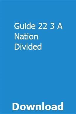 American guide 22 3 a nation divided. - Yamaha c115tlrs outboard service repair maintenance manual factory.