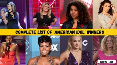 American idol winners list in order