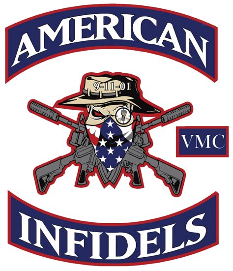 American infidels mc. See more of American Infidels VMC South Carolina on Facebook. Log In. Forgot account? or. Create new account. Not now. Related Pages. Lowcountry CVMA 34-4. ... Killer Mans Sons Sandhills MC. Social Club. Wingmen MC Cherokee County Georgia. Nonprofit Organization. Iron Legacy MC-Columbia, SC. Nonprofit Organization. EMS RoadDocs RC, Midlands SC ... 