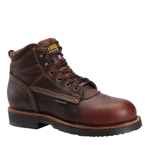 American made work boots. The soft urethane compound is designed for maximum comfort for long days on smooth indoor surfaces, such as concrete and wood. Not recommended for daily use on asphalt. HEIGHT: 6". FEATURES: Oil & Slip Resistant, Recraftable, Steel shank. Sizes: Men's Medium D Width (7-12, 13, 14, 15) and Wide EE Width (7-12, 13, 14) 