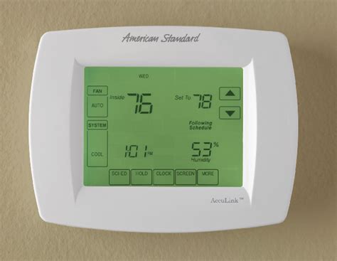 If power is present and the issue persists, turn off the thermostat breaker and remove the cover for further inspection. Introducing the American Standard thermostat, a reliable and efficient device for controlling your heating and cooling system. However, like any electronic device, it may encounter issues that prevent it from …. 