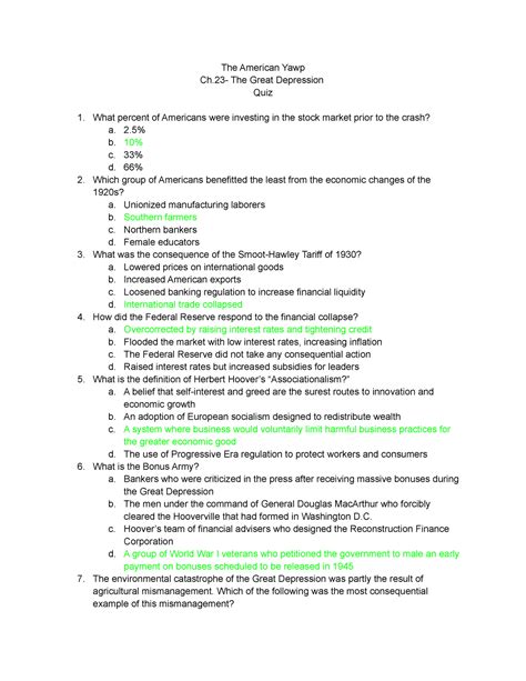 American yawp chapter 23 quiz answers. Things To Know About American yawp chapter 23 quiz answers. 