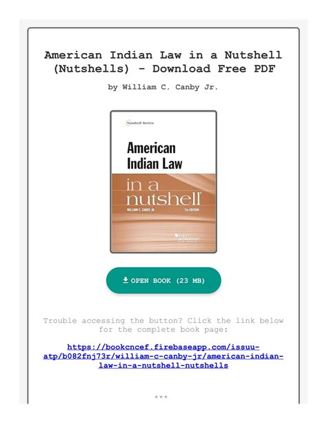 Full Download American Indian Law In A Nutshell Nutshells By William C Canby Jr