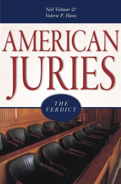 Read Online American Juries The Verdict By Neil Vidmar