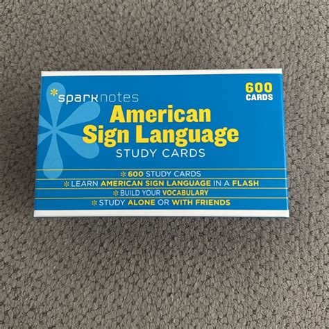 Full Download American Sign Language Sparknotes Study Cards By Sparknotes