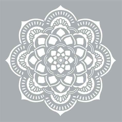 Americana Decor Stencil 18 "X 18"Mandala ADS40405K Fruugo