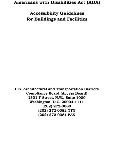 Americans with disabilities act ada accessibility guidelines for buildings and. - Remington forced air propane heater manual.