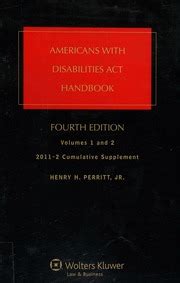 Americans with disabilities act handbook 2011 2 cumulative supplement americans. - Project management handbook management for professionals.