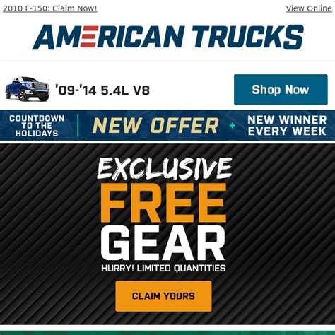  Get ⭐ 10% Off at American Trucks on April 2024, Save big now with 10% off American Trucks Coupon and Promo Code today . 