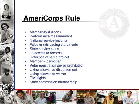 Americorps Rule Summary