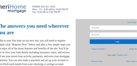 Amerihome.loanadministration com. For log in issues please contact: client.support@amerihome.com. This website is intended for use by mortgage professionals only and information contained herein should not be disclosed to or used by consumers or other third parties. This website contains confidential and proprietary information of AmeriHome Mortgage Company, LLC, a Delaware ... 