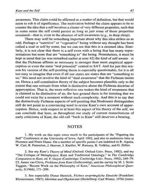Ameriks Kant and the Self A Retrospective 13 pdf