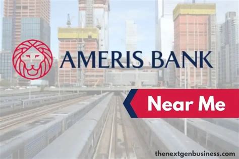 Ameris banks near me. Ameris Bank. Open Now - Closes at 4:00 PM. 305 NW 75th Street, Gainesville, FL, 32607. Lobby Hours: Open Now - Closes at 4:00 PM. Drive-Thru Hours: Open Now - Closes at 4:00 PM. 