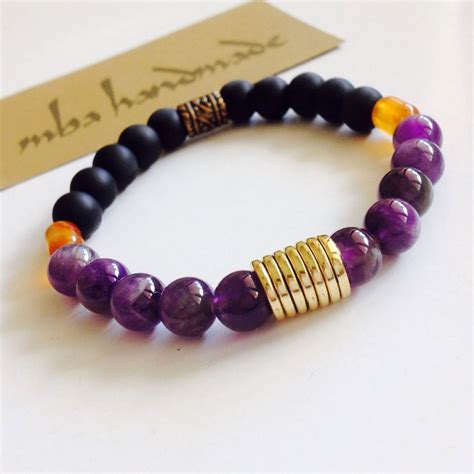 Amethyst Bracelets for Men for sale eBay