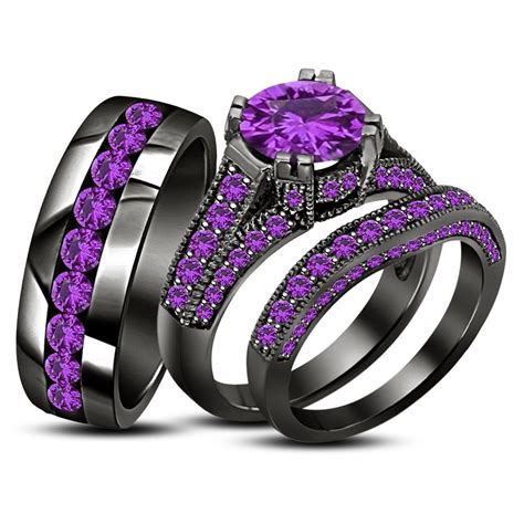 Amethyst Wedding Ring