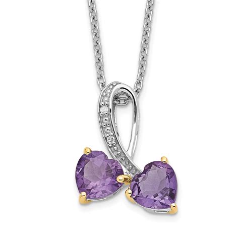 Amethyst and diamond necklace eBay