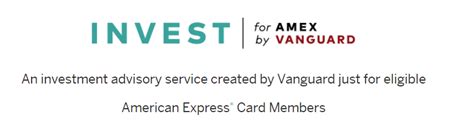 American Express and Vanguard have decided to discontinue the INVEST for Amex by Vanguard advisory service effective on or about February 29, 2024 . As of November 15, …. 