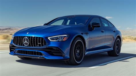 The Mercedes-AMG GT 53 and GT 63 are absolute beasts. The latter packs a 4.0-liter twin-turbo V8 with up to 630 horsepower and 664 lb-ft of torque. The GT 53 is still potent thanks to its 3.0 .... 