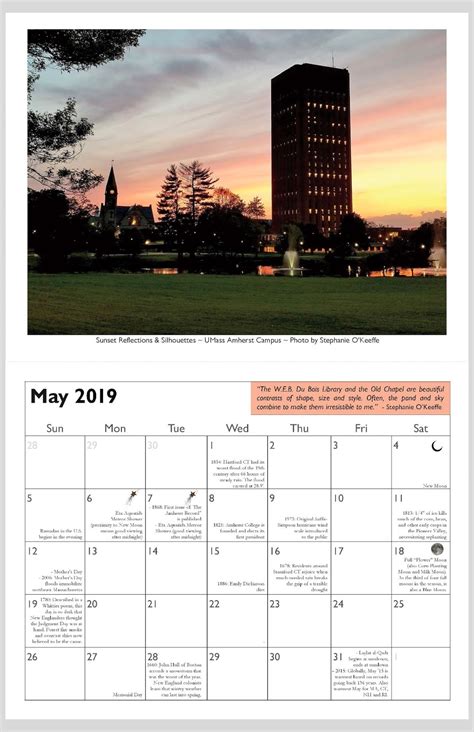 Amherst Calendar