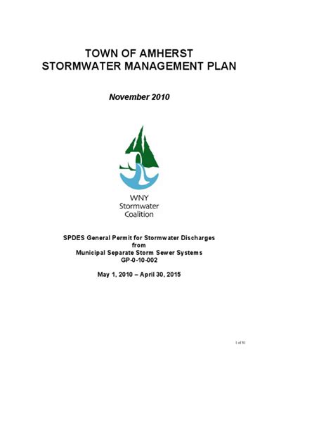 Amherst Stormwater Plan