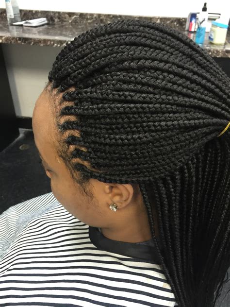 Specialties: We do all style African and American hair braiding ( twists, box braid , knotless braid, sew-in weave, micro , dread locks, faux locks, individual braids, feed in braids, kids hair etc....) Established in 2018. My Buisness started in 2011. 