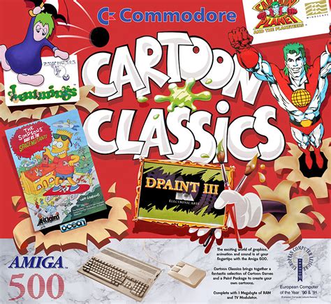 Amiga 500 cartoon classics.  PLEASE READ FULL DESCRIPTION The box is com...