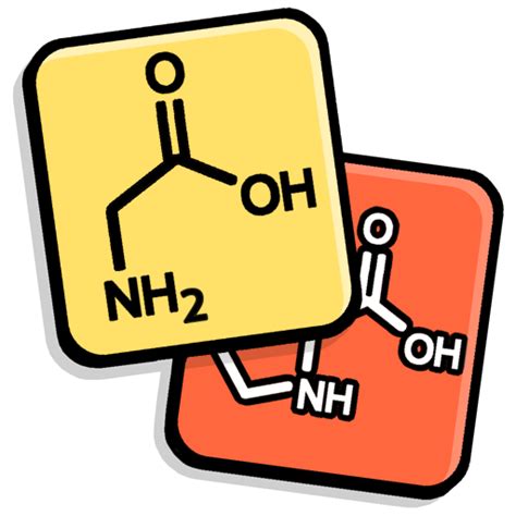 Amino acid game. Free gameplay to learn the 20 amino-acids. Two levels. Beginner - "Quizz" : recognize the amino acids. Expert - "Craft" : position in 2D the chemical groups. Two game modes. Relax : learn... 