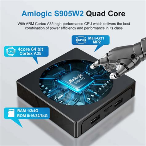 Amlogic s905w2 vs s905x4.  It offers reliable performance for streaming a...