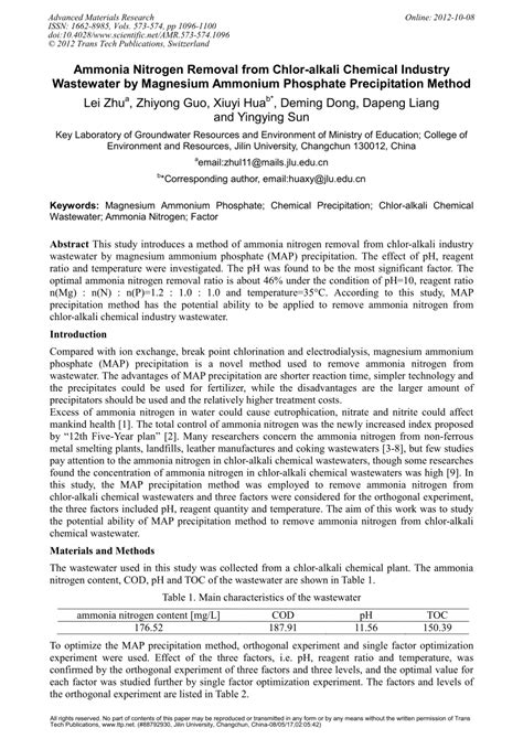 Ammonium Phosphate Precipitation - Big Chemical Encyclopedia