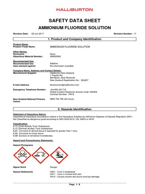 Ammonium fluoride solution.  An ammonium fluoride solution was found effect...