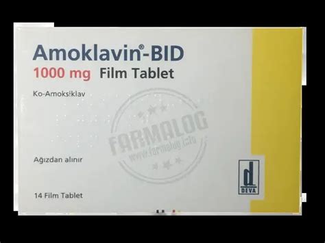 Amoklavin bıd 1000 mg film tablet ne için kullanılır