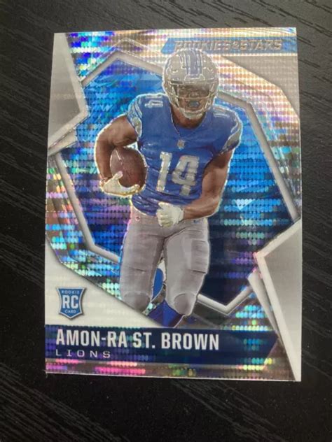 Amon ra saint brown. The Lions are expected to be equipped with star wide receiver Amon-Ra St. Brown when they take the field Monday night against the Raiders, per multiple reports.. St. Brown, who was listed ... 