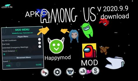 Among Us Mod Apk Happymod Among Us Mod Unlocked Apk Among Us Mod Apk Ropa Y Mascota Home Among Us Mod Apk Happymod