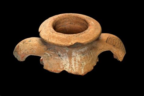 One sample, from the context that also produced an unusual stamped motif on an amphora handle (fig. 5; Everill et al. 2017), revealed a date range of AD 485-805.The relative dating of this context .... 
