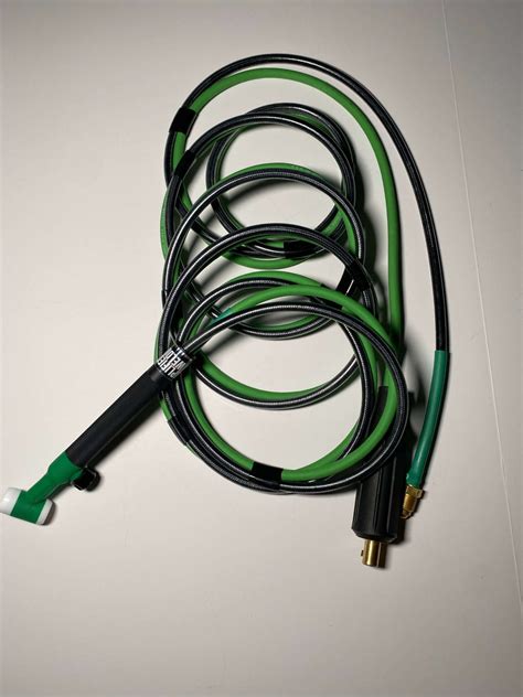 Amplified welding. 12.5ft 150amp+ Hulk WP-17F Flex Head 12.5ft length Comes With WP-17F Flex Head Highly Durable and Abrasive Resistant All Green Hose Aluminum Hose Clamps Bigger Copper Core Than Industry Standards Fits Most WP-17 Torches 