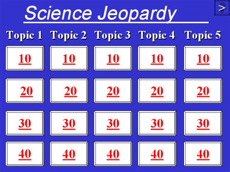 Amplify Science Vocabulary Jeopardy Template