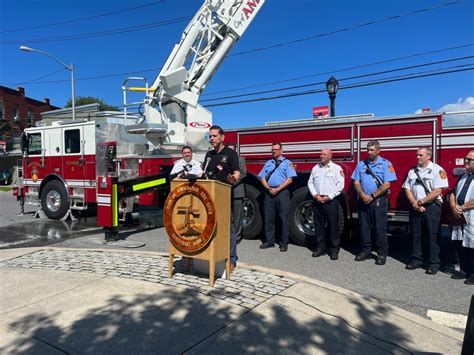 Amsterdam purchases new firetruck with aid from Assemblyman Santabarbara