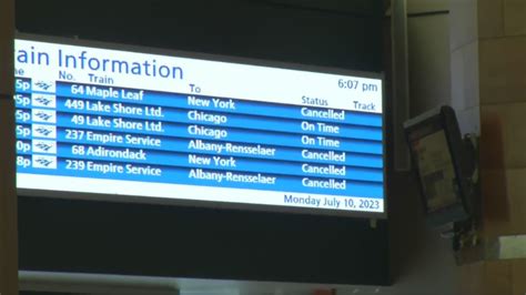Amtrak suspends train service in New York due to storm damage