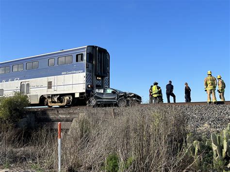 Amtrak train collides with disabled car in northern Santa Barbara County