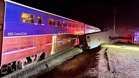 Amtrak train slams into big rig in Ventura County; 5 hurt