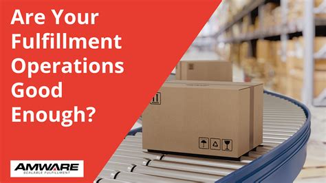 eCommerce Fulfillment. Amware specializes in high volume, direct-to-consumer order fulfillment services. We ship more than 65,000 consumer orders daily, and our national fulfillment warehouse network gives you 1-2 day ground delivery to 95% of the U.S. . 