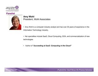 Amy Wohl SOA Governance Analyst White Paper