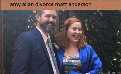 Take note of Amy Allan's married to divorce details with her