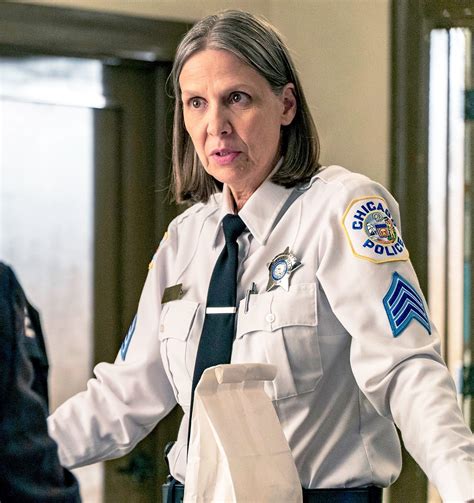 Amy morton. Amy Morton stars as Desk Sergeant Trudy Platt, a tough-as-nails desk sergeant on the NBC drama "Chicago P.D." Morton is an actress, director and artistic associate of Steppenwolf Theatre in Chicago. 