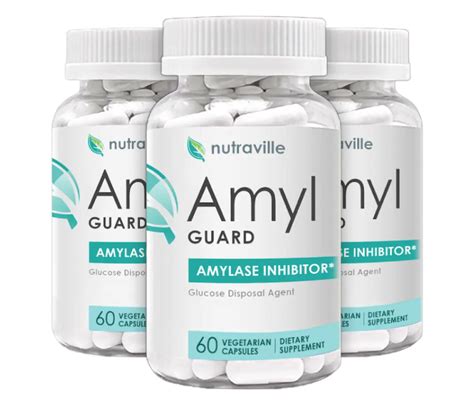Amyl guard. Amyl Guard is a special dietary formula by Neutraville that reduces weight using natural amylase inhibitors. It has nutritious ingredients that help lower blood sugar levels and promote healthy weight reduction without restrictive diets or exercise. 