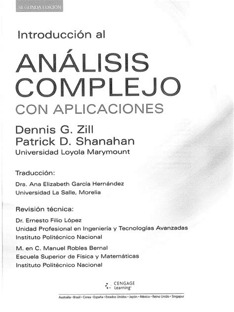 Análisis complejo d g zill solución manual. - Progreso, crisis y marginalidad en la argentina moderna.