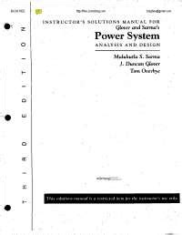 Análisis de sistemas de potencia diseño glover 4to ed manual de soluciones. - Gardner denver 1994 refrigerated dryer manual.
