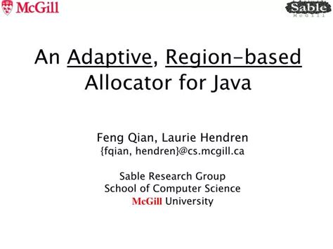 An Adaptive Region Based Allocator For Java Pages 1 12 Flip Pdf Download Fliphtml5